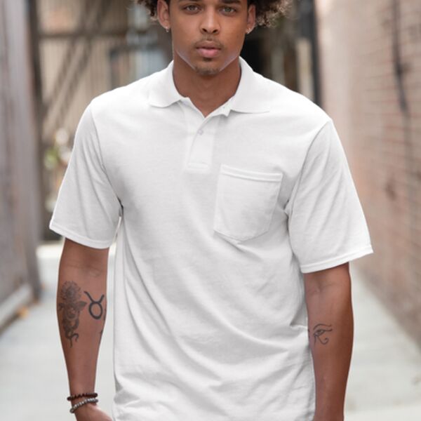 SpotShield  5.4 Ounce Jersey Knit Sport Shirt with Pocket Thumbnail