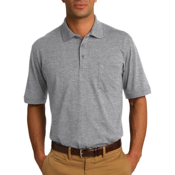 Core Blend Jersey Knit Pocket Polo Thumbnail